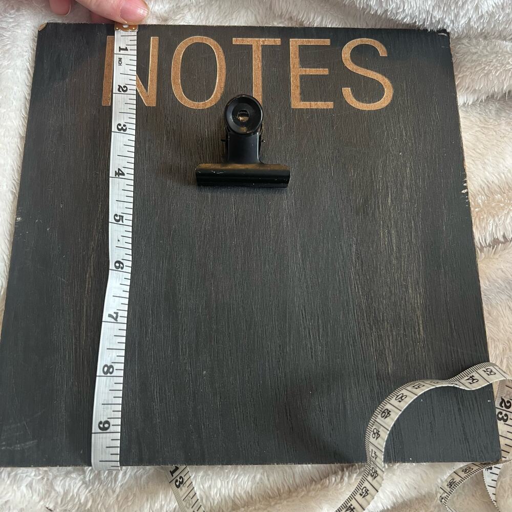 Rustic Farmhouse Decor Standing Wood Notes Holder – The Daily News Collection - Picture 4 of 9